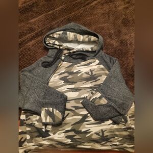 Womens Ampersand Camouflage Hoodie